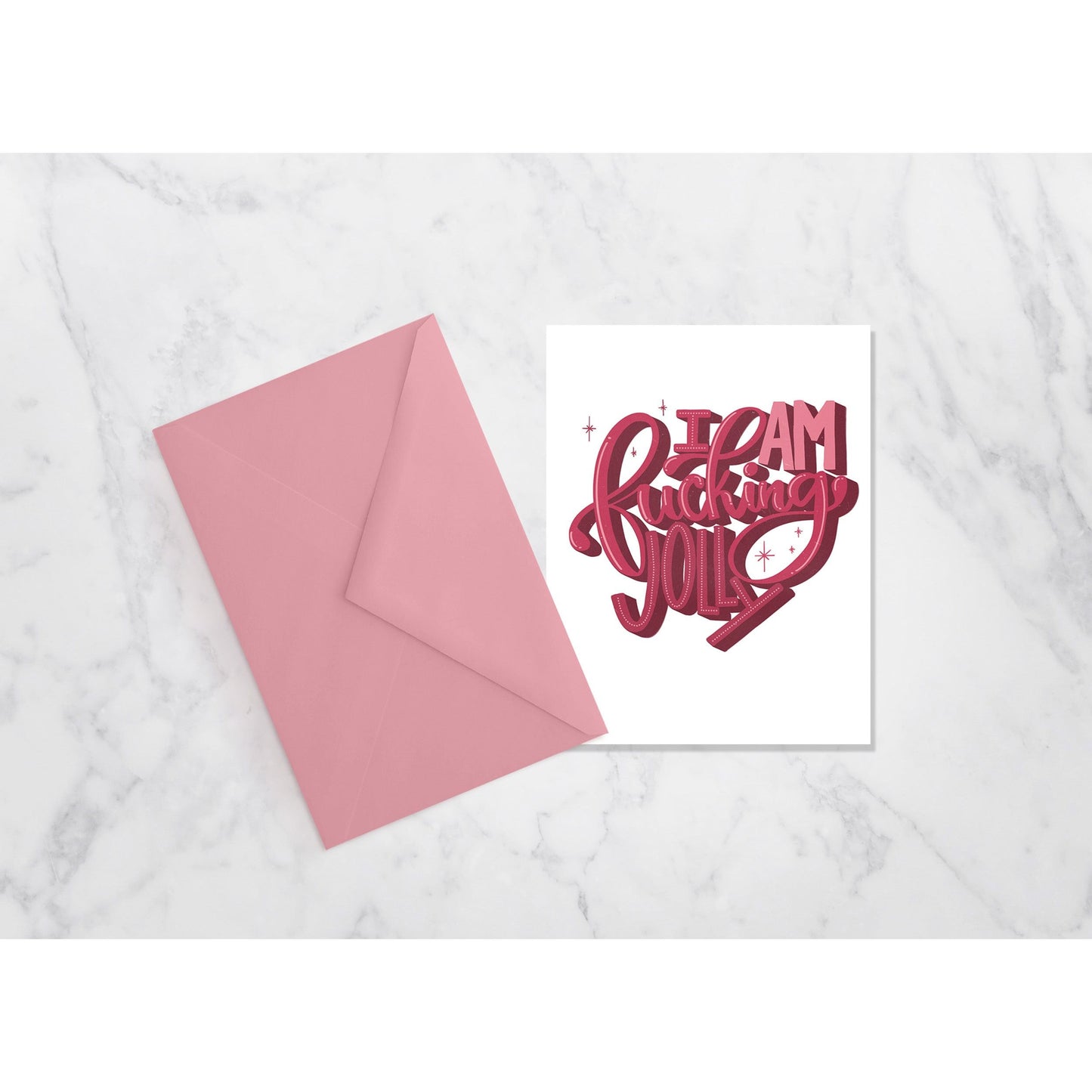 I AM Fucking Jolly - funny Christmas card