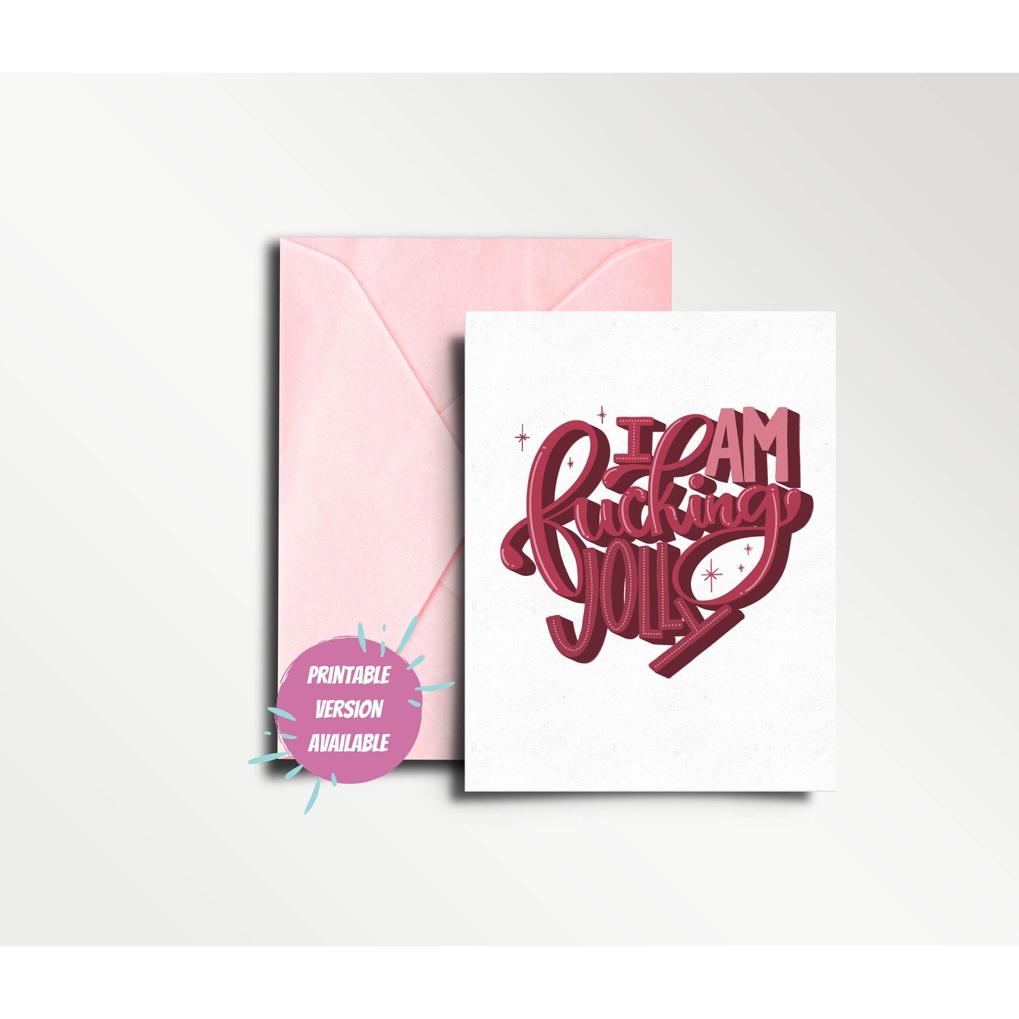 I AM Fucking Jolly - funny Christmas card