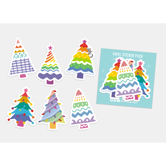 Oh Christmas Tree (Rainbow) - Sticker Pack