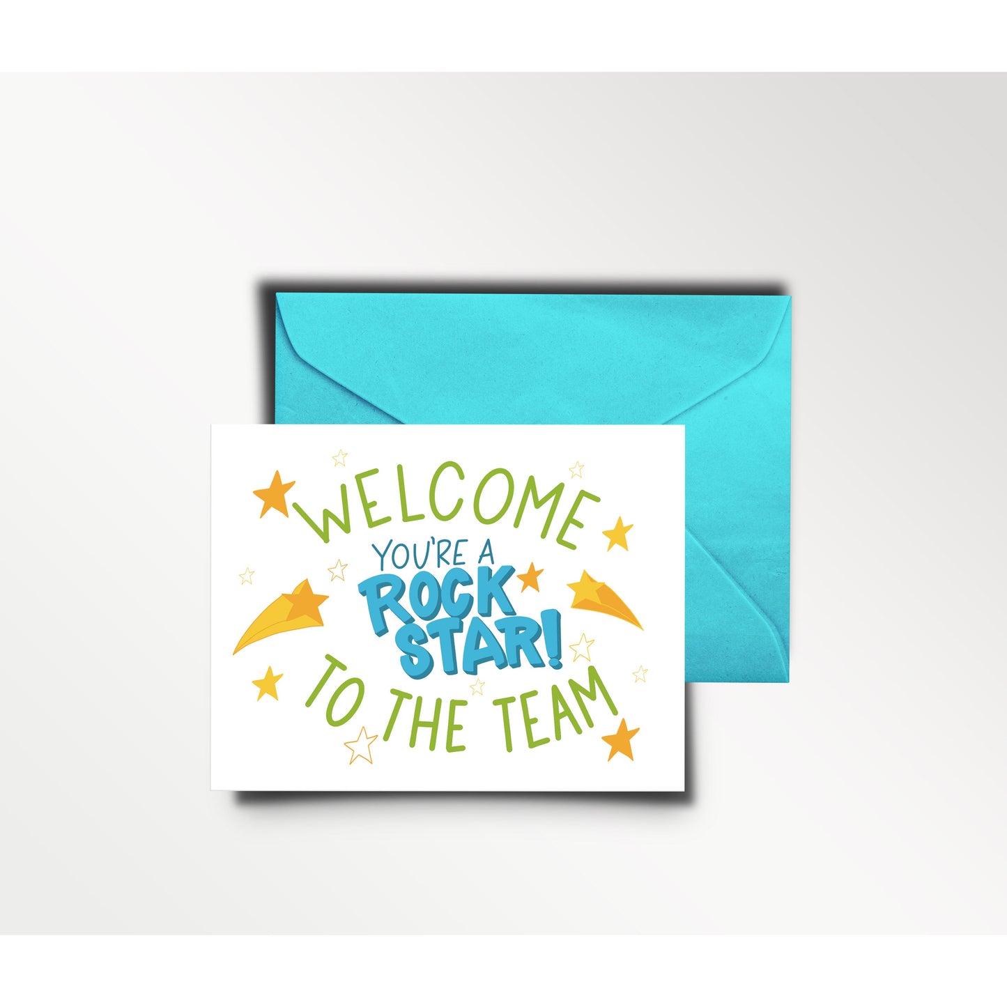 Welcome to the Team. You're a Rock Star! - Greeting Card | onboarding, new employee