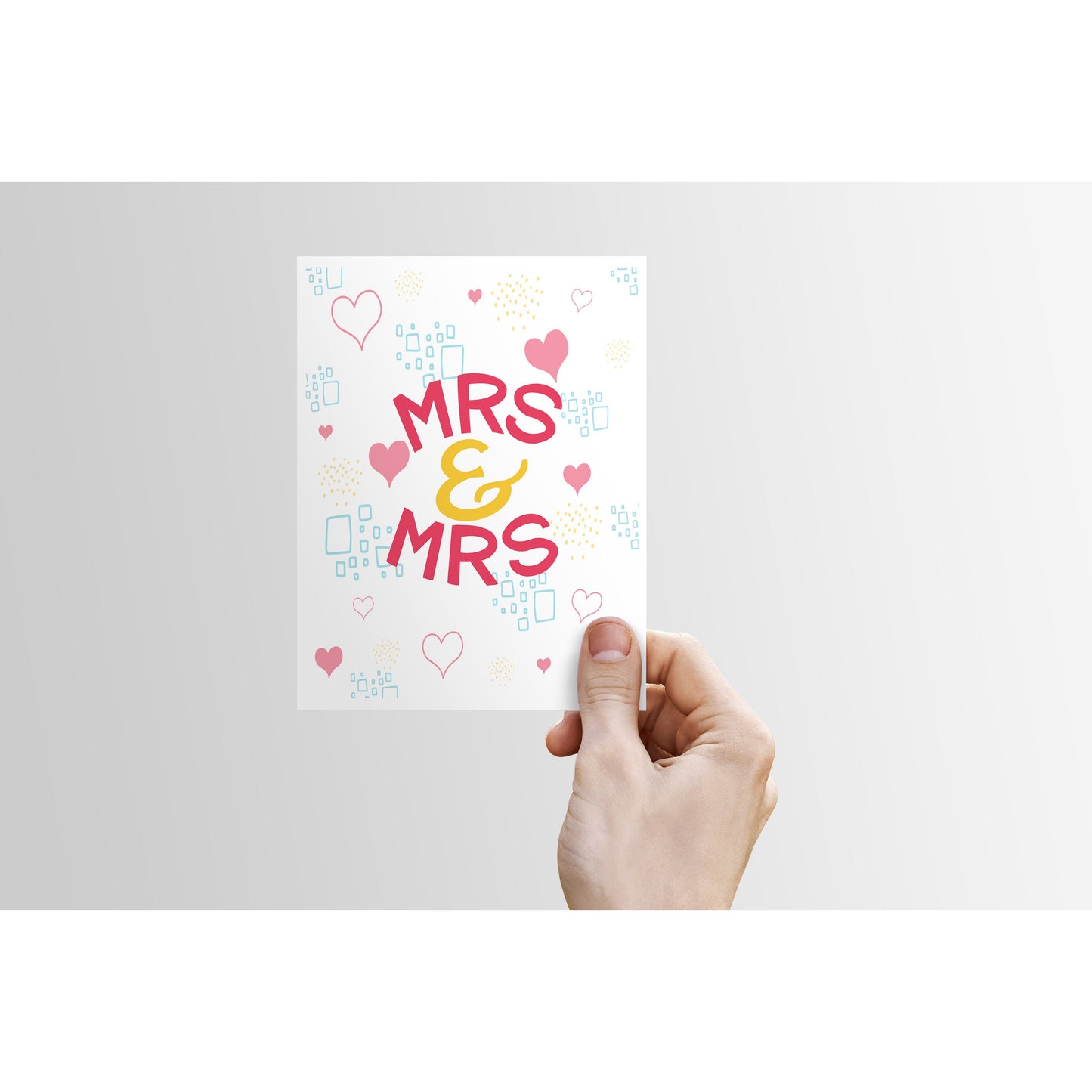 Mrs & Mrs Wedding Card