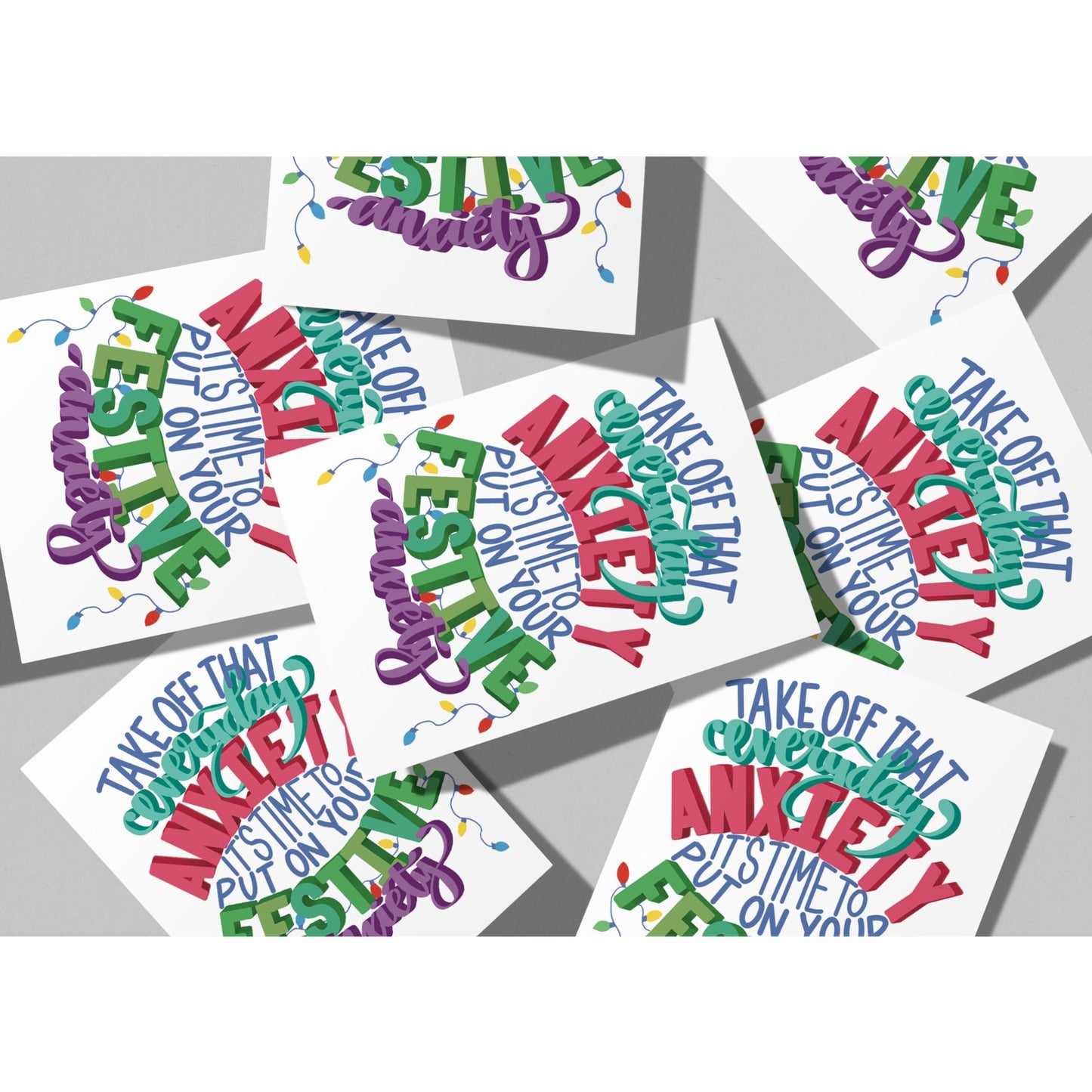 Festive Anxiety Holiday Card