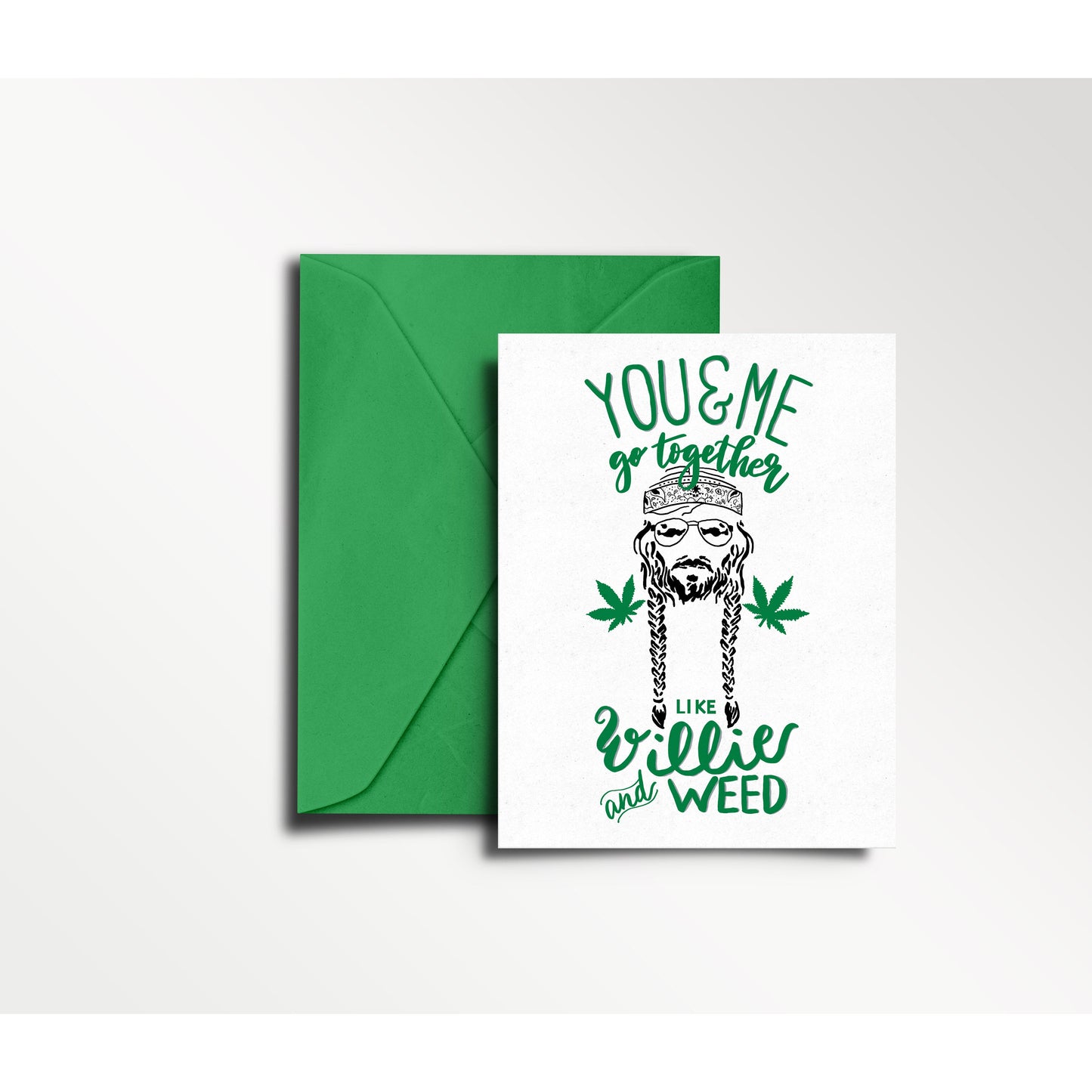 Willie and Weed - You & Me Series - - love, anniversary card