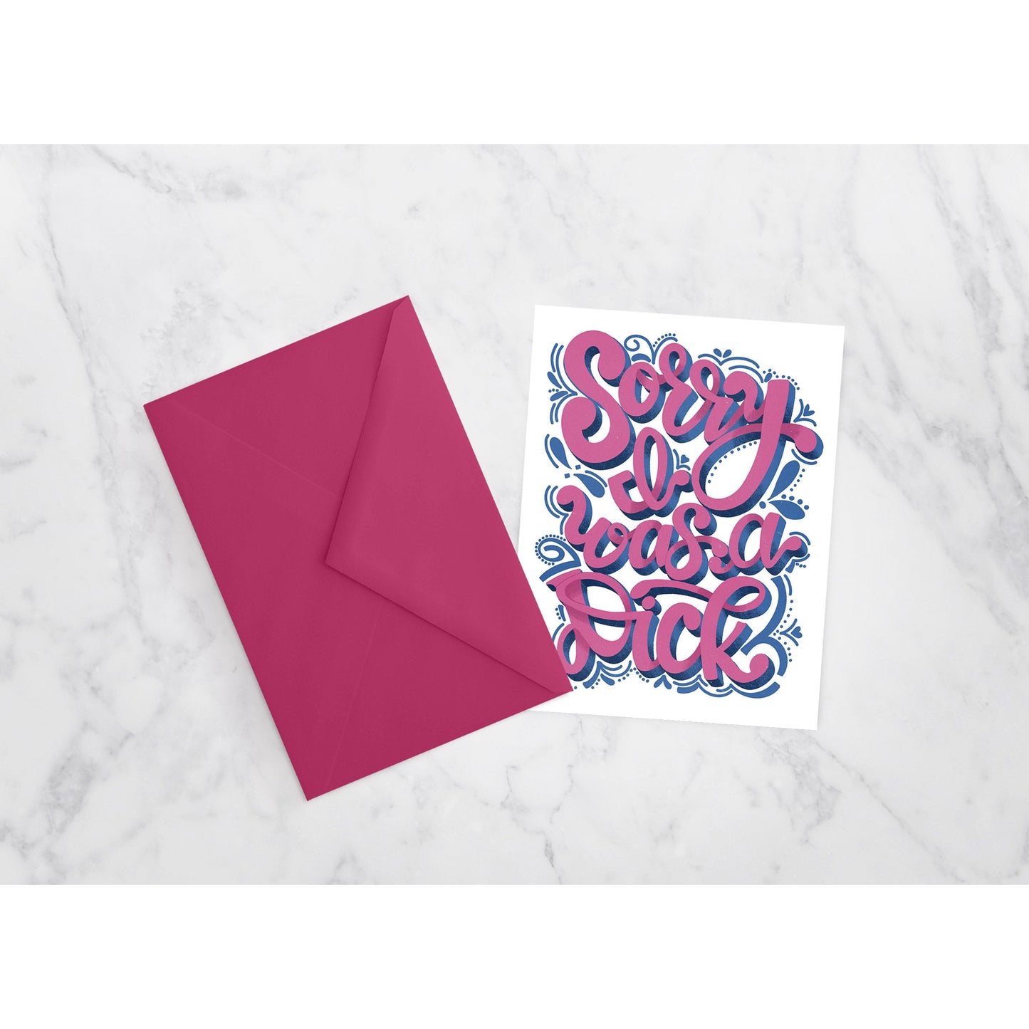 Sorry I Was a Dick -Greeting Card | sorry, funny card