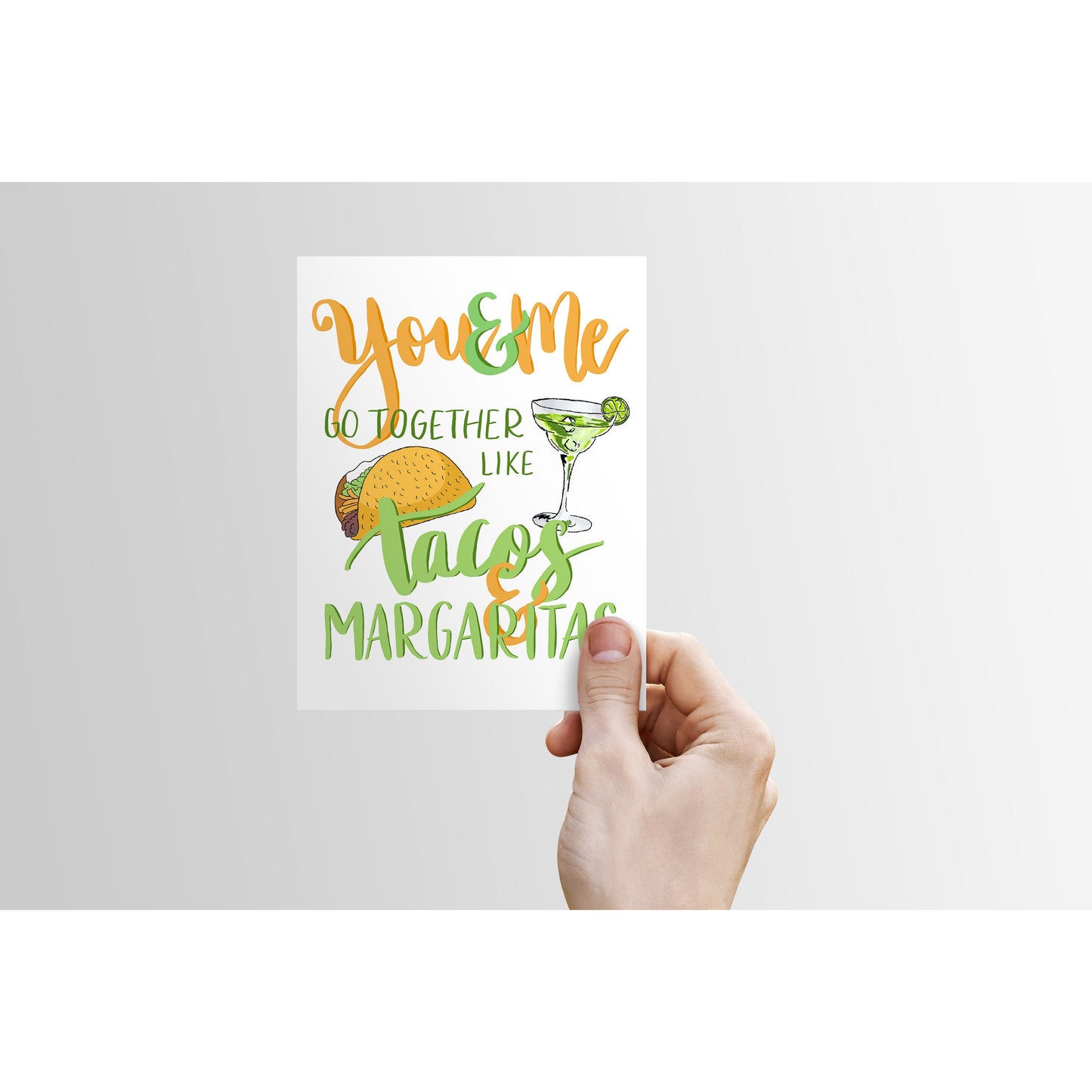 Tacos & Margaritas - You & Me Series - - love, anniversary card
