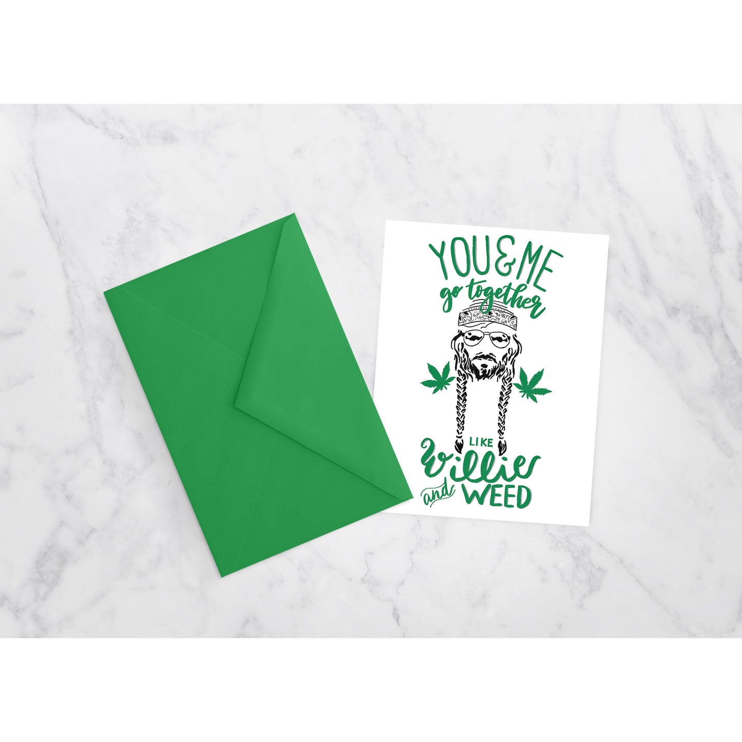 Willie and Weed - You & Me Series - - love, anniversary card