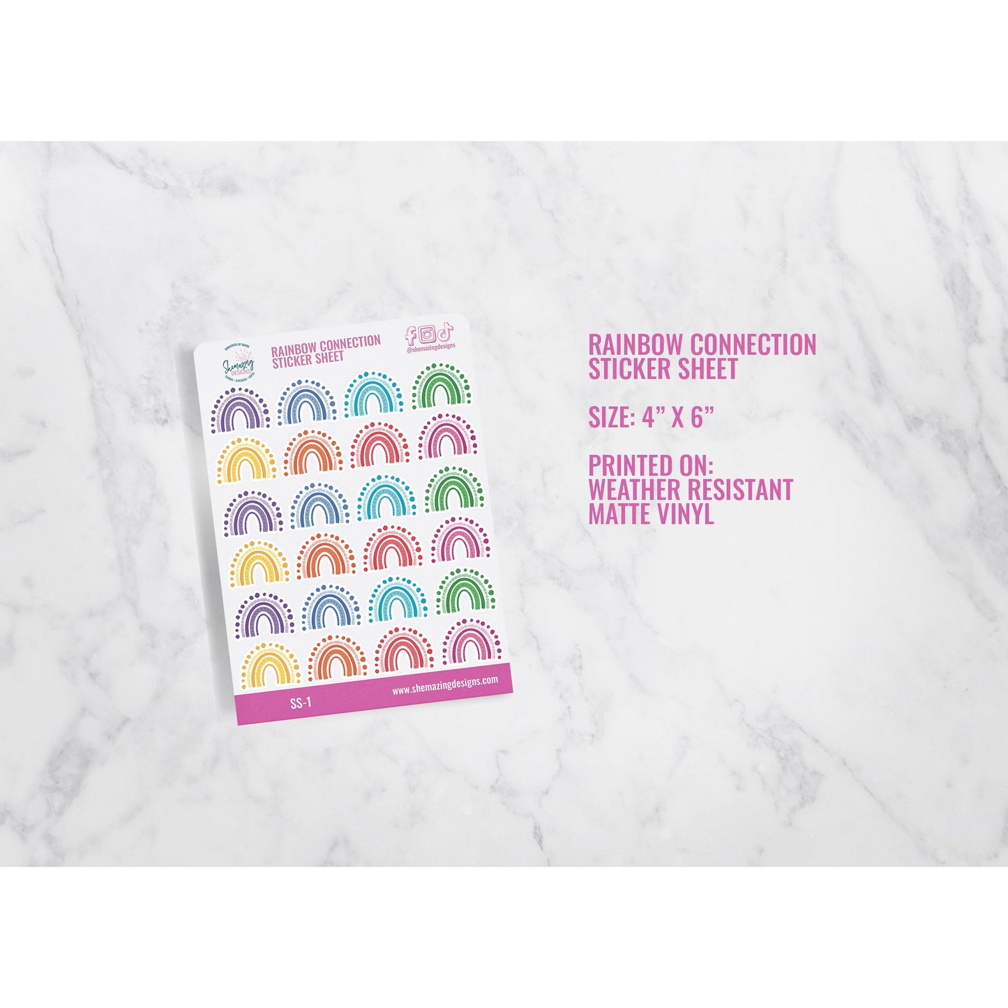 Rainbow Connection Sticker Sheet