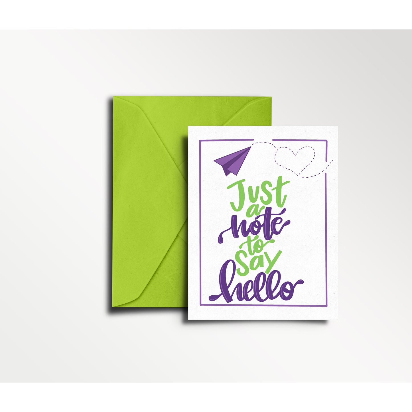 Just a Note to Say Hello | Everyday Card | Hi, Hello, Paper Airplane