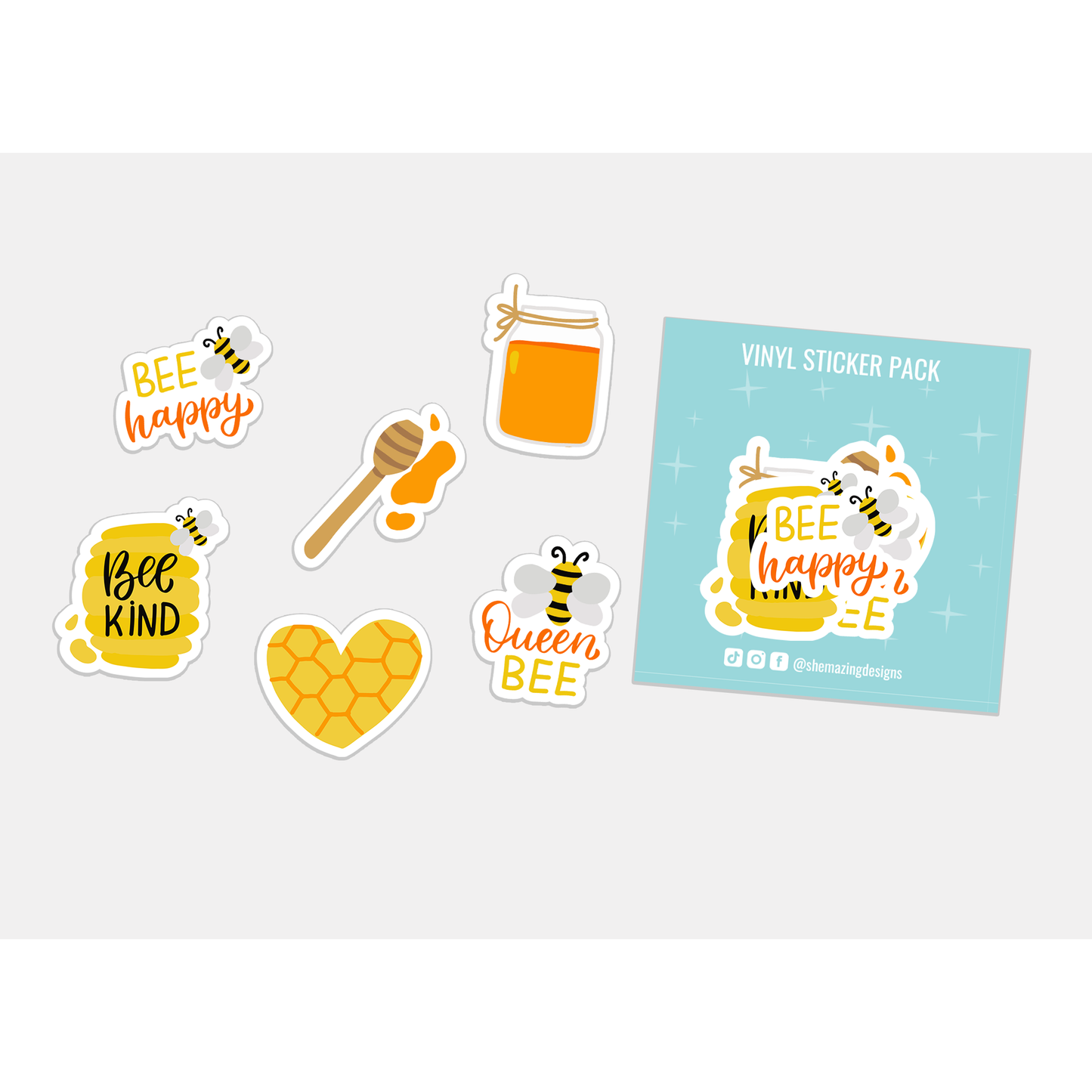 Bee Happy  - Sticker Pack