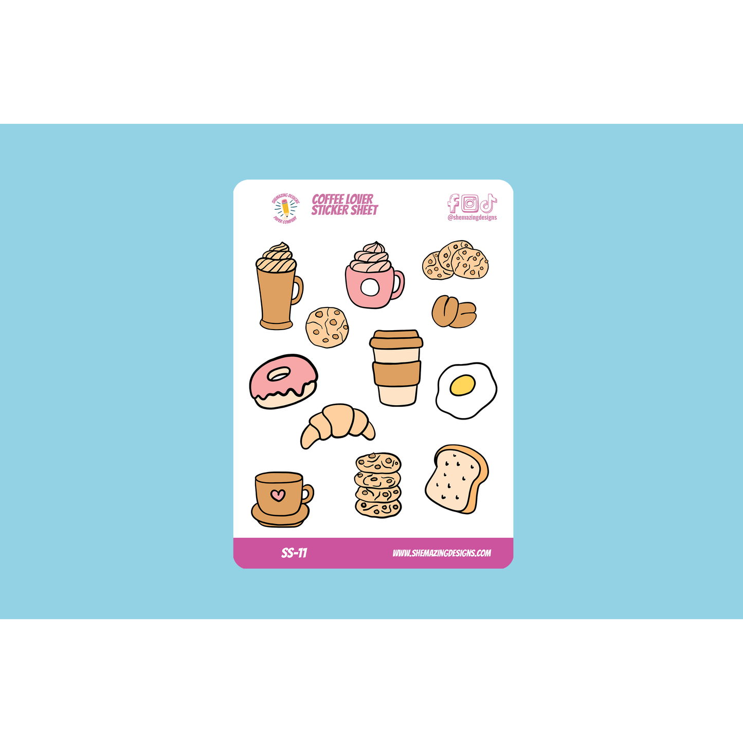 Coffee Lover Sticker Sheet