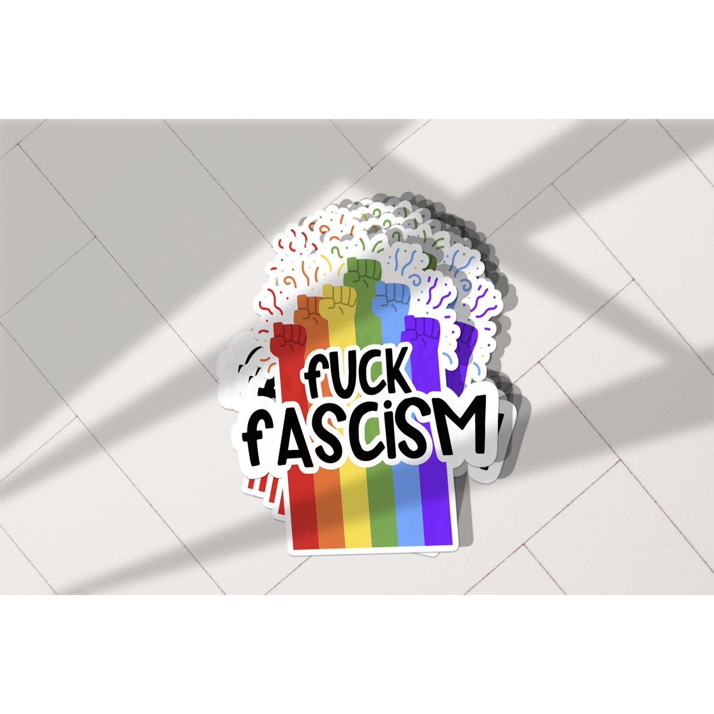 Fuck Fascism Vinyl Sticker