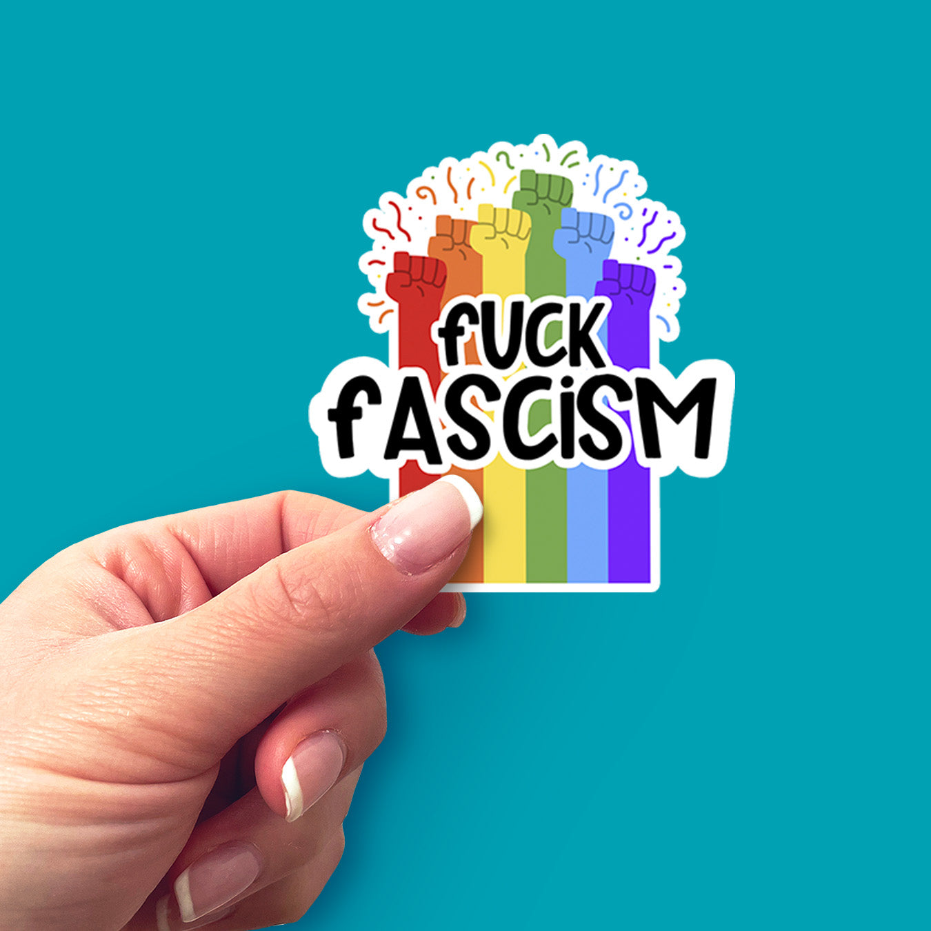 Fuck Fascism Vinyl Sticker