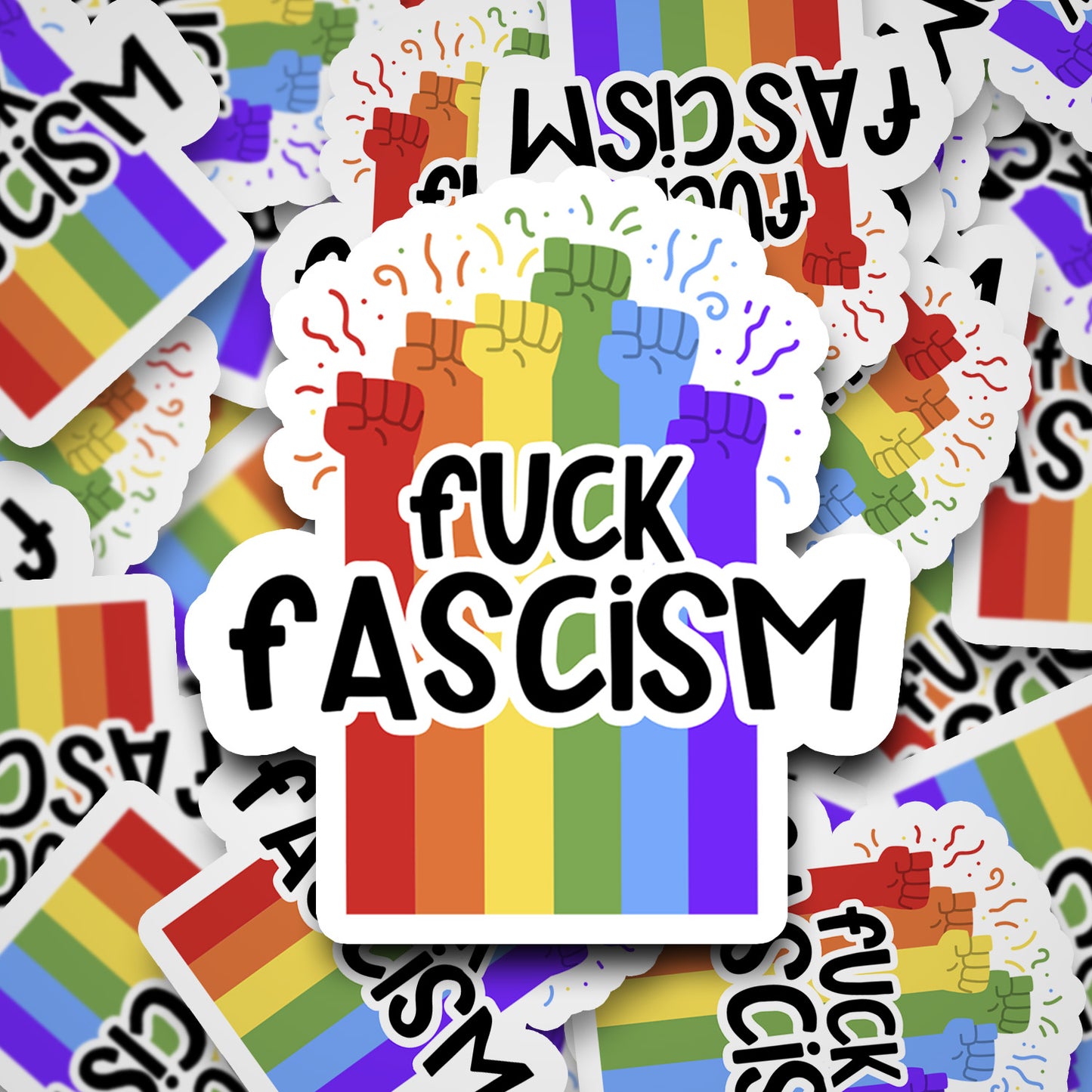 Fuck Fascism Vinyl Sticker