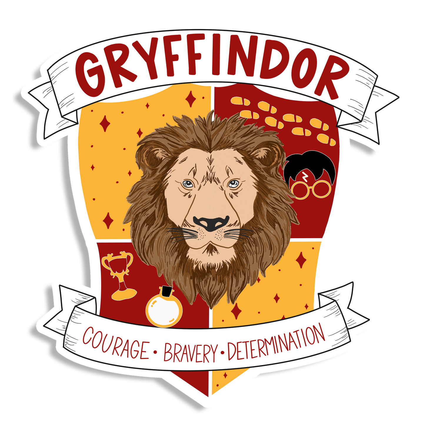 Gryffindor Crest Vinyl Sticker-Harry Potter