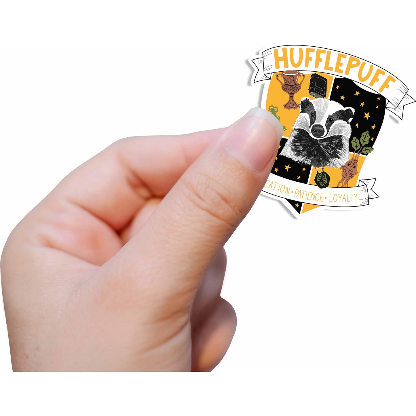 Hufflepuff Crest Vinyl Sticker-Harry Potter