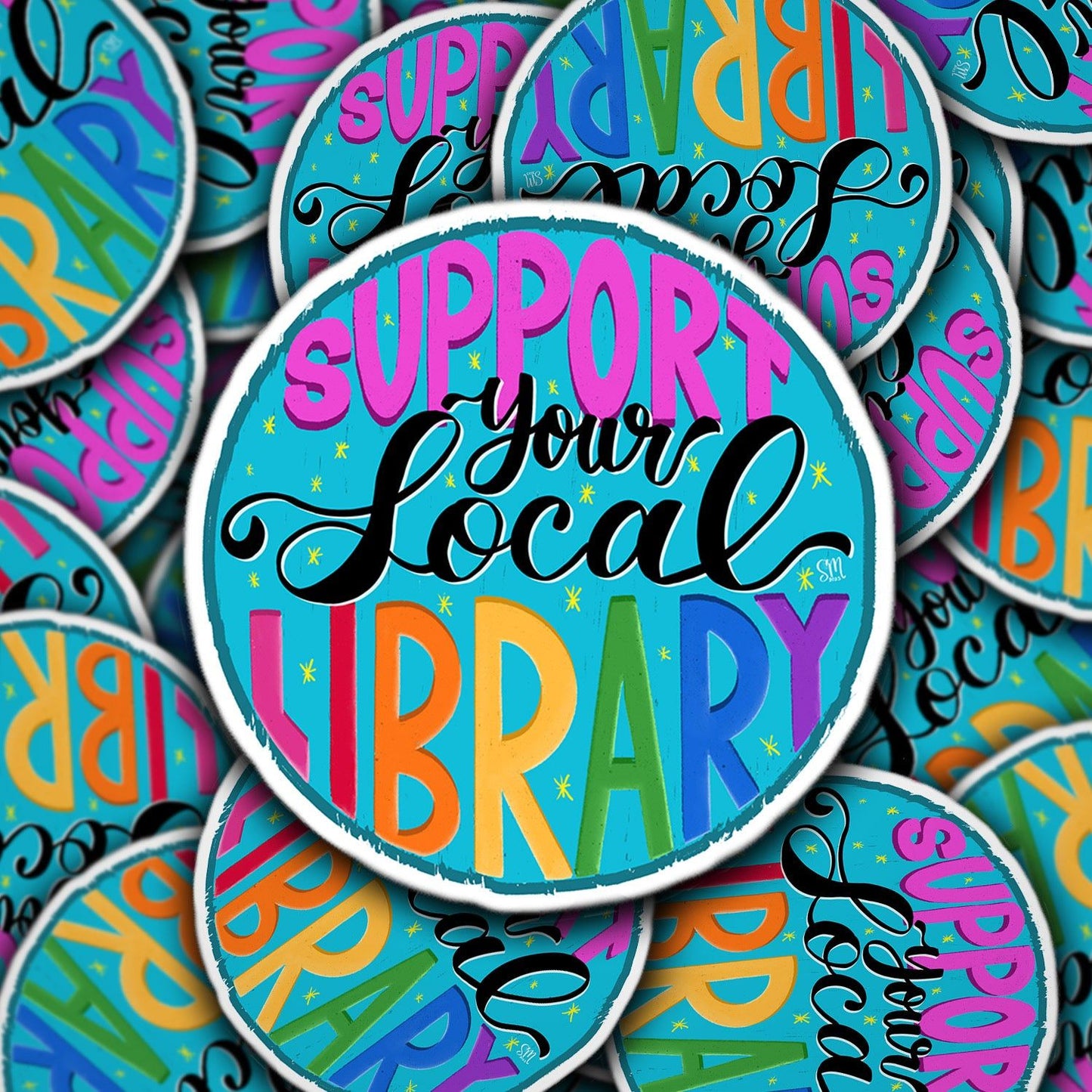 Support Your Local Library Vinyl Sticker