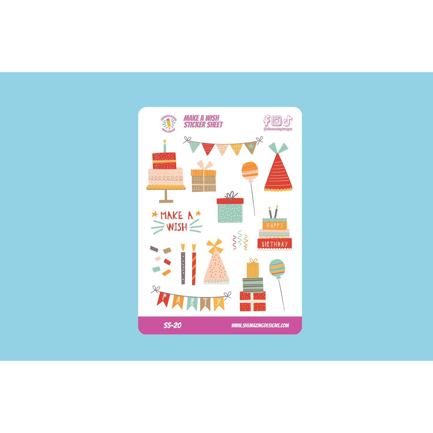 Make a Wish Sticker Sheet