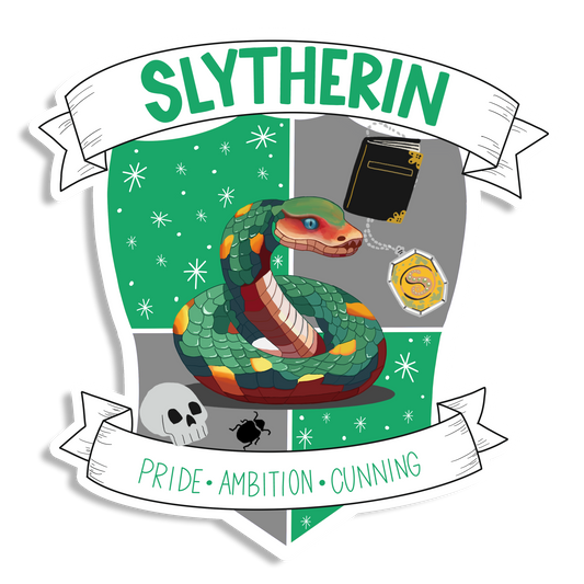 Slytherin Crest Vinyl Sticker-Harry Potter