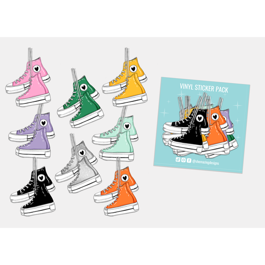 Hi-Top Sneakers  - Sticker Pack