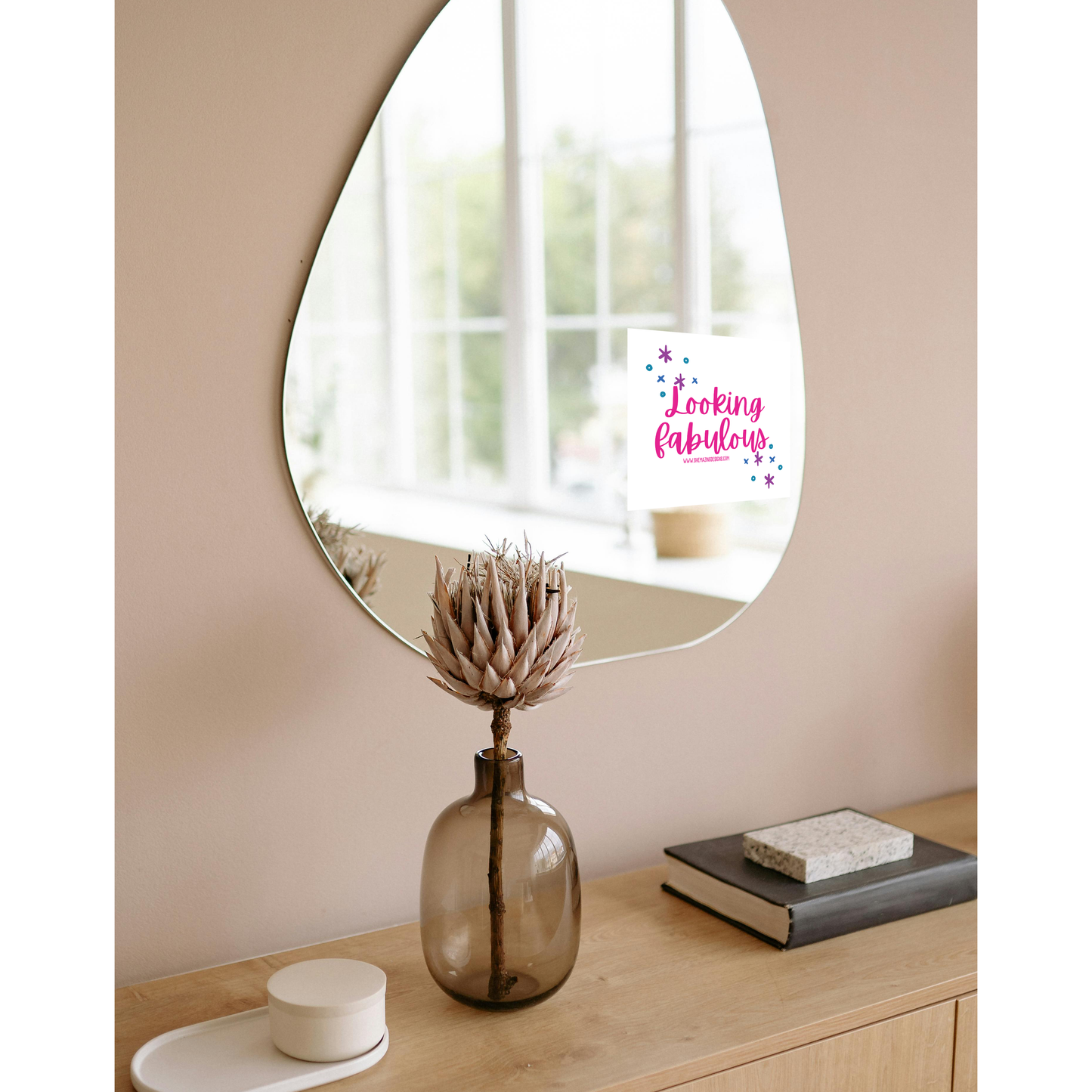 Looking Fabulous Mirror Cling Decal