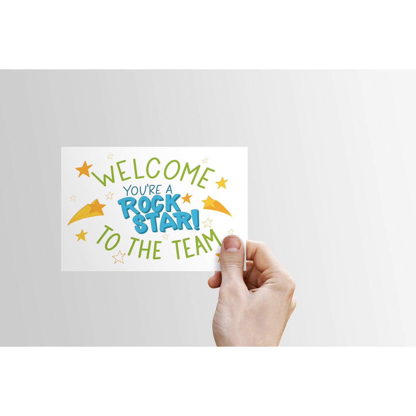 Welcome to the Team. You're a Rock Star! - Greeting Card | onboarding, new employee