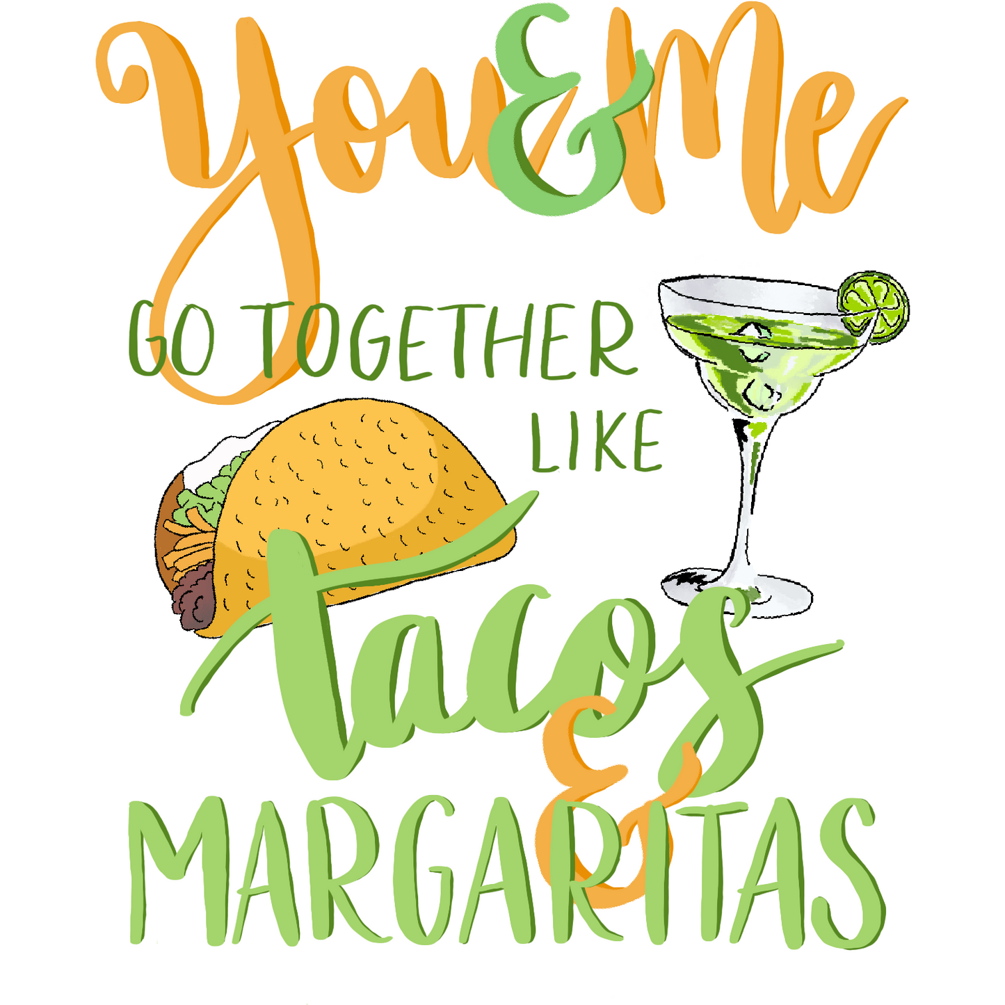 Tacos & Margaritas - You & Me Series -  - love, anniversary card