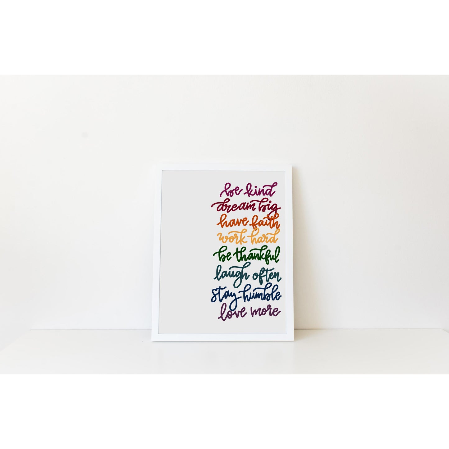 Words to Live By - Print - Wall Art - 8x10