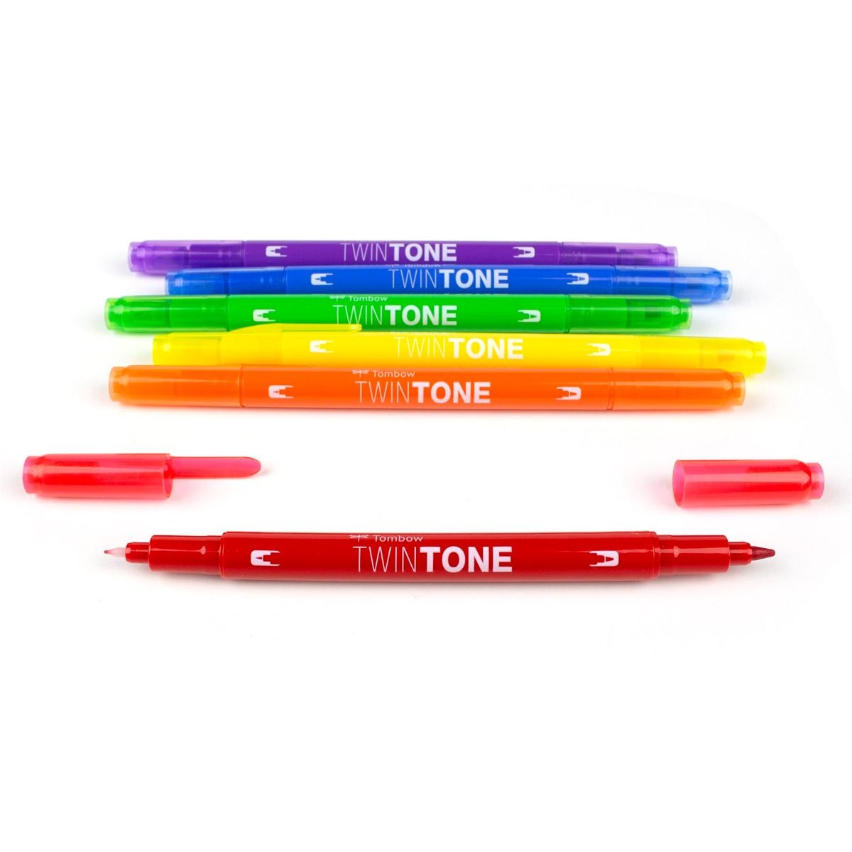 Tombow TwinTone Marker Set, 6-Pack