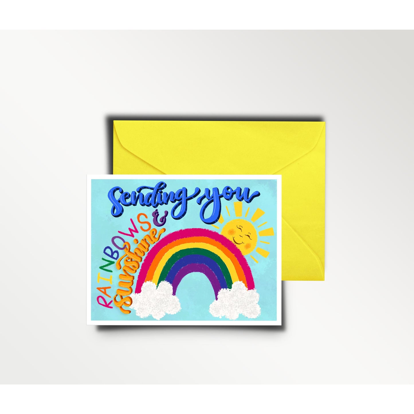 Rainbows and Sunshine Card - Thinking of You Card