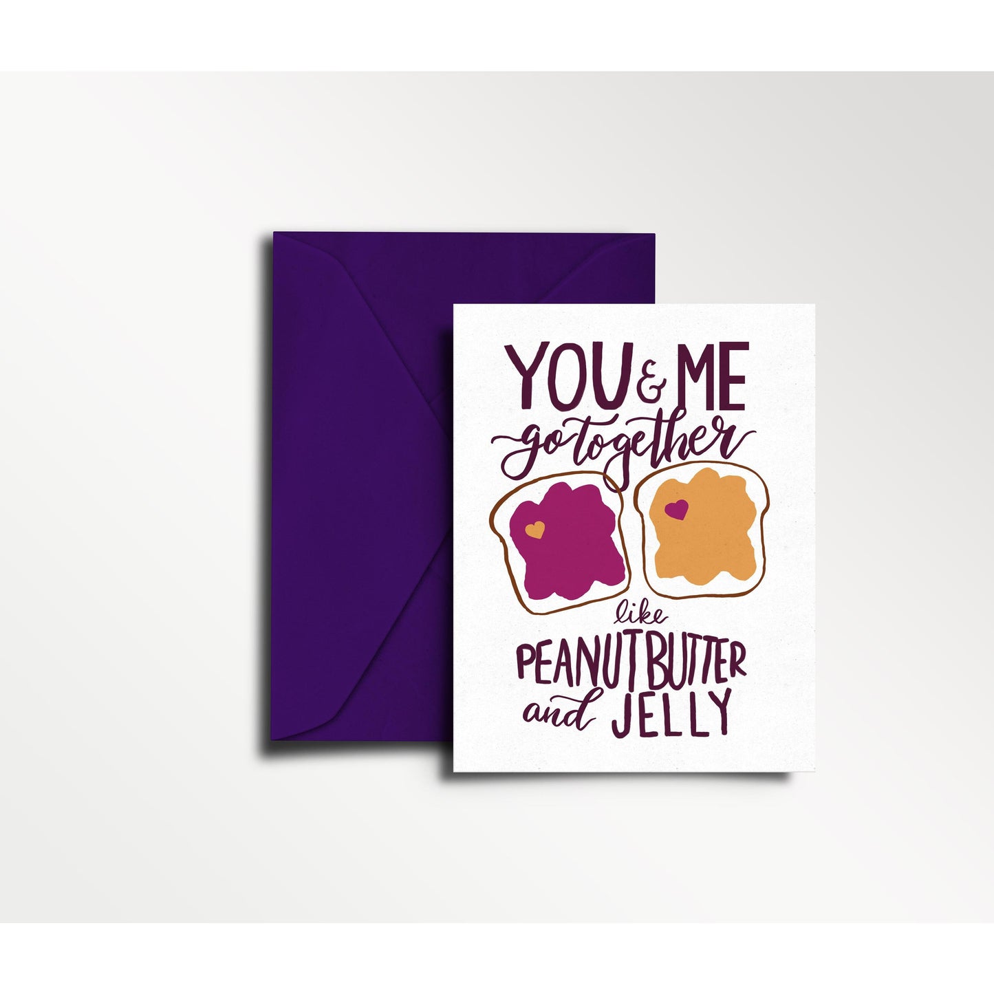 Peanut Butter and Jelly - You & Me Series  - love, anniversary card