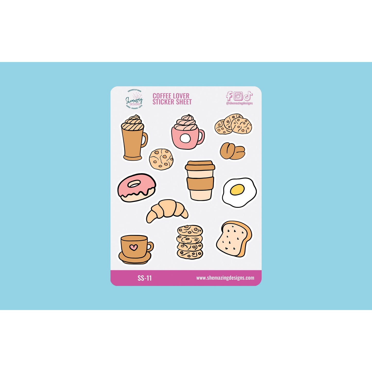 Coffee Lover Sticker Sheet