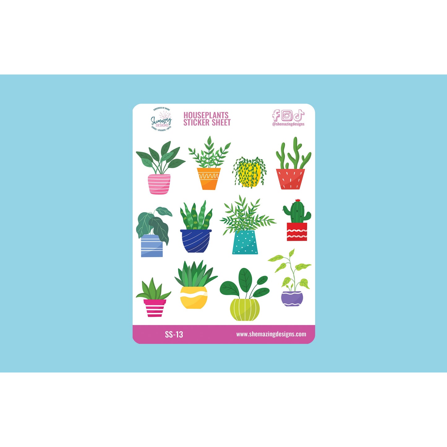 House Plants Sticker Sheet