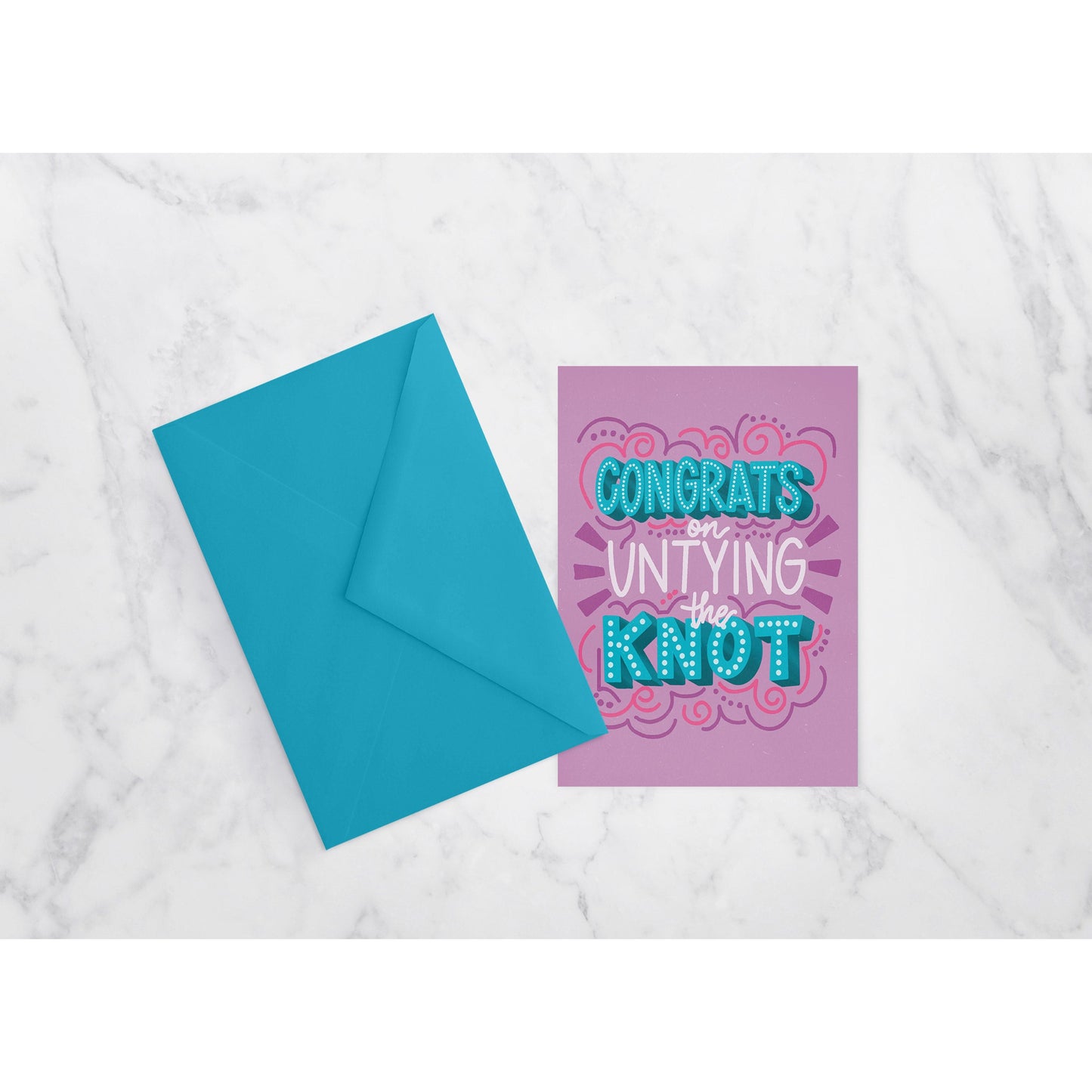 Congrats on Untying the Knot - Divorce Card