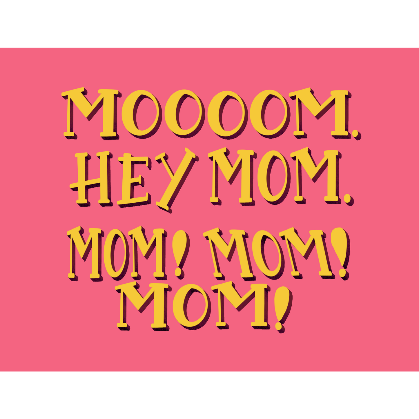 Hey Mom! Card - Mother's Day Card | Funny Card, Mom, Mommy
