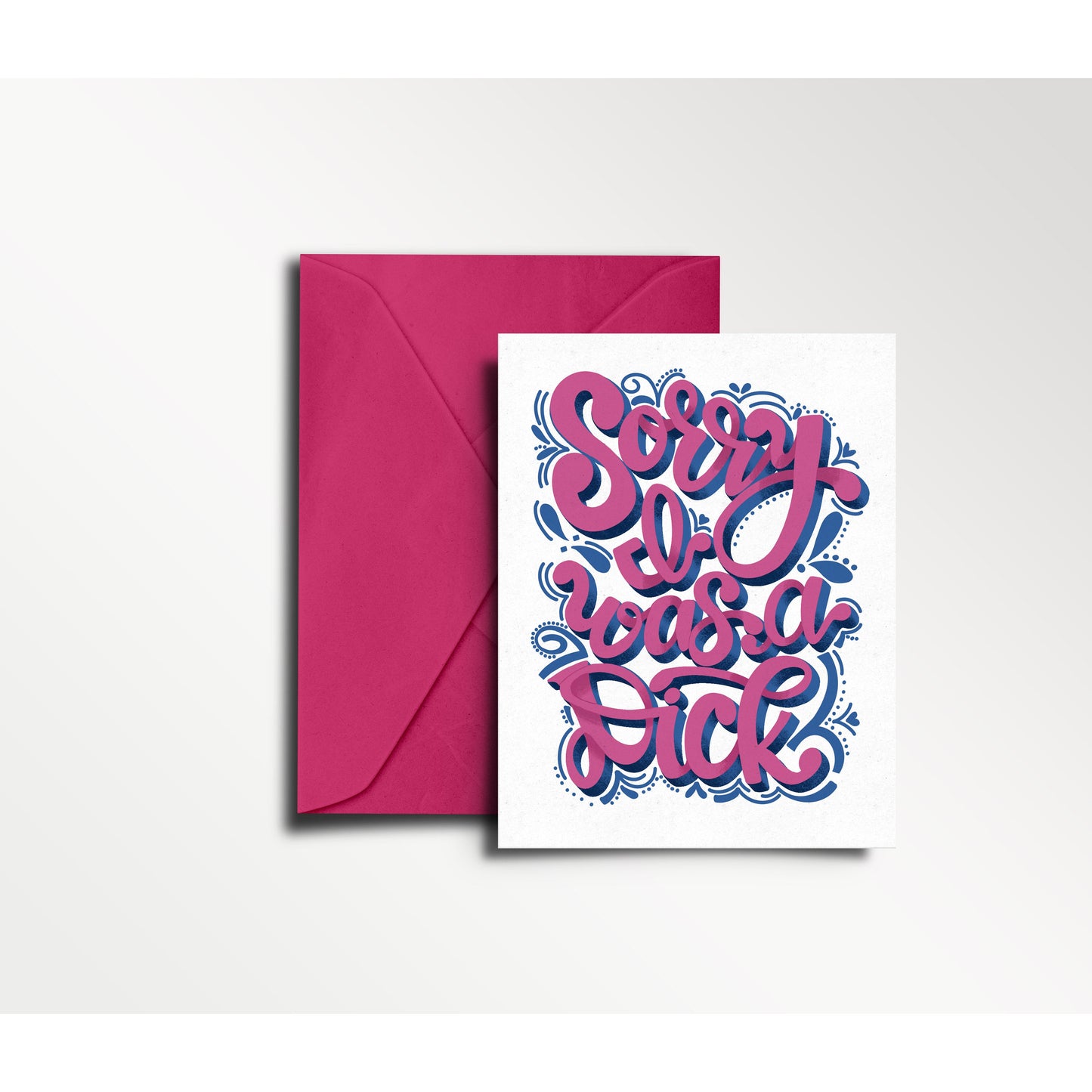 Sorry I Was a Dick -Greeting Card | sorry, funny card