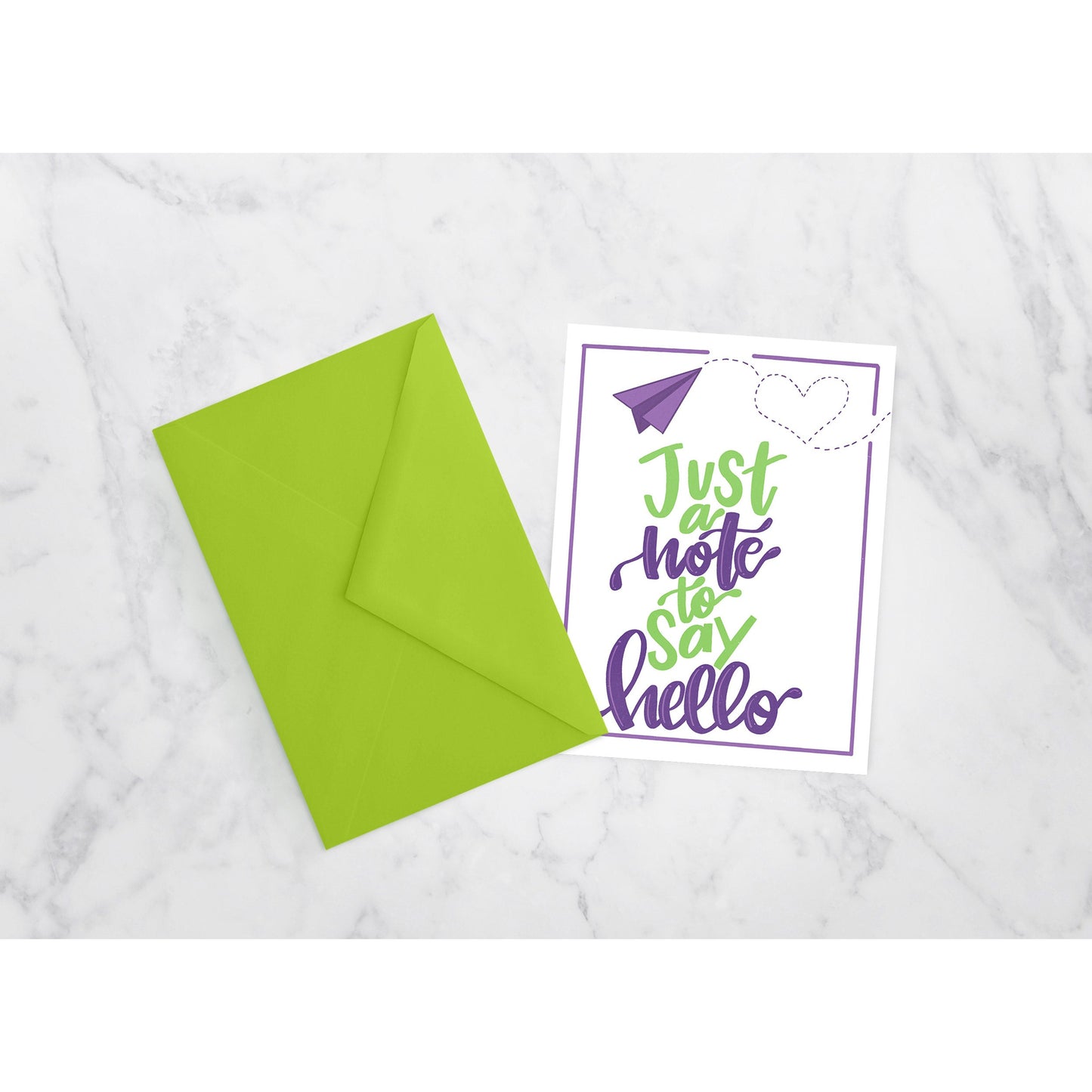 Just a Note to Say Hello | Everyday Card | Hi, Hello, Paper Airplane