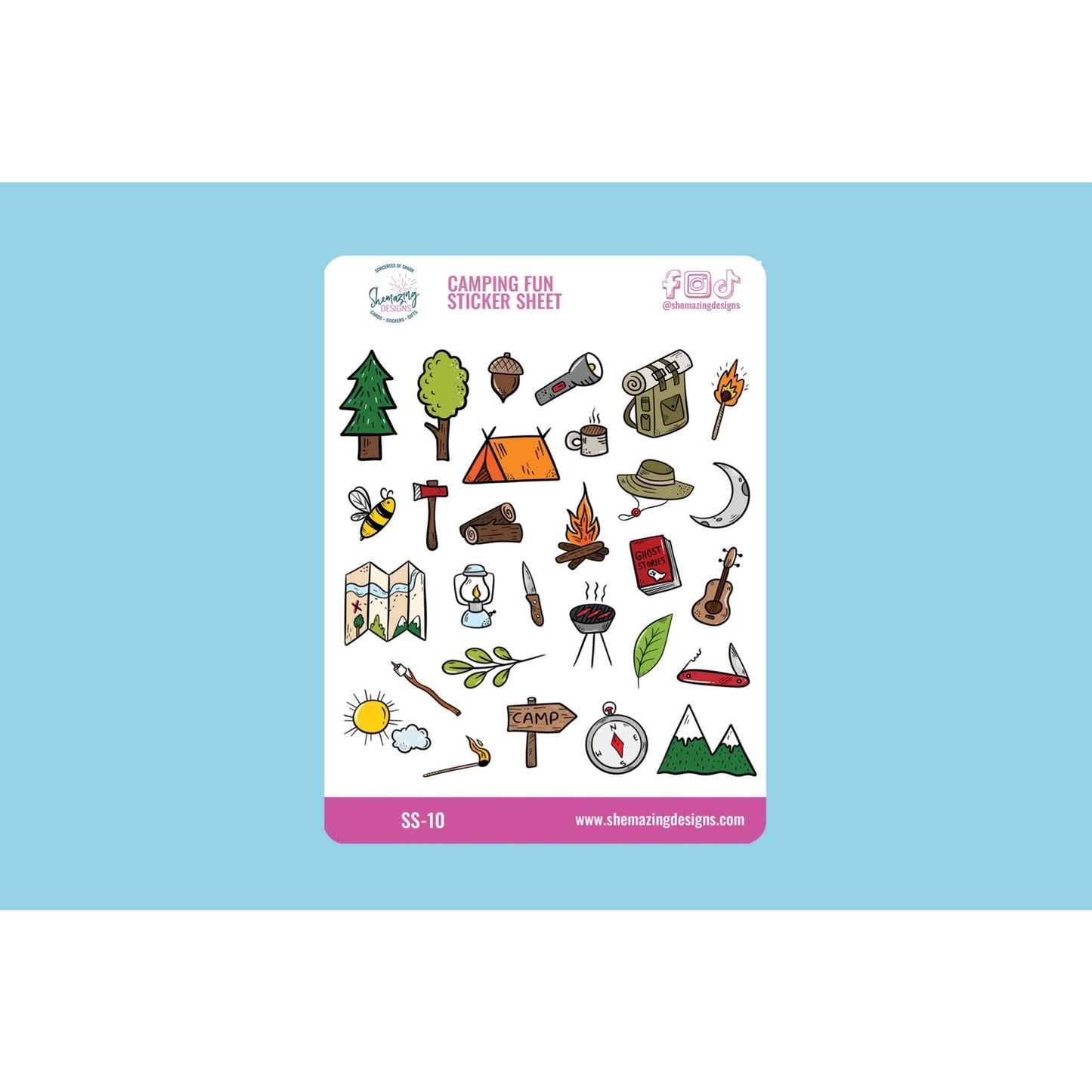 Camping Fun Sticker Sheet