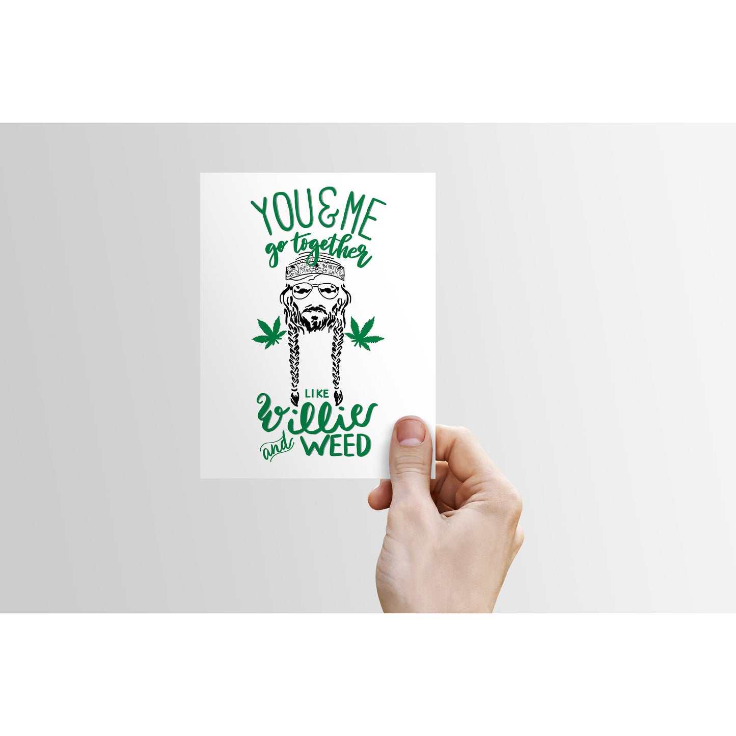 Willie and Weed - You & Me Series -  - love, anniversary card