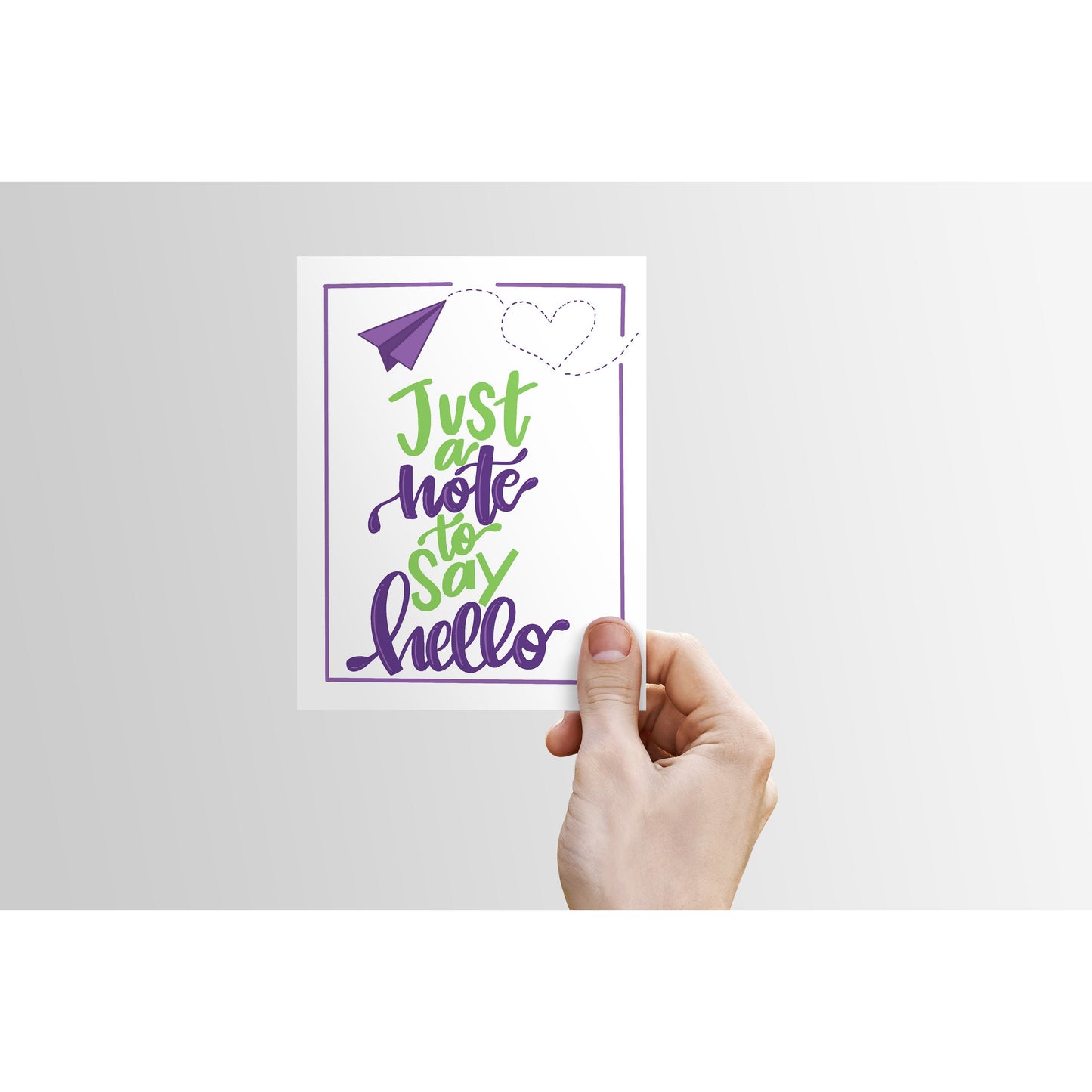 Just a Note to Say Hello | Everyday Card | Hi, Hello, Paper Airplane